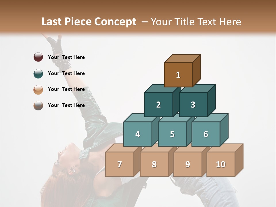 Female Dance Cool PowerPoint Template