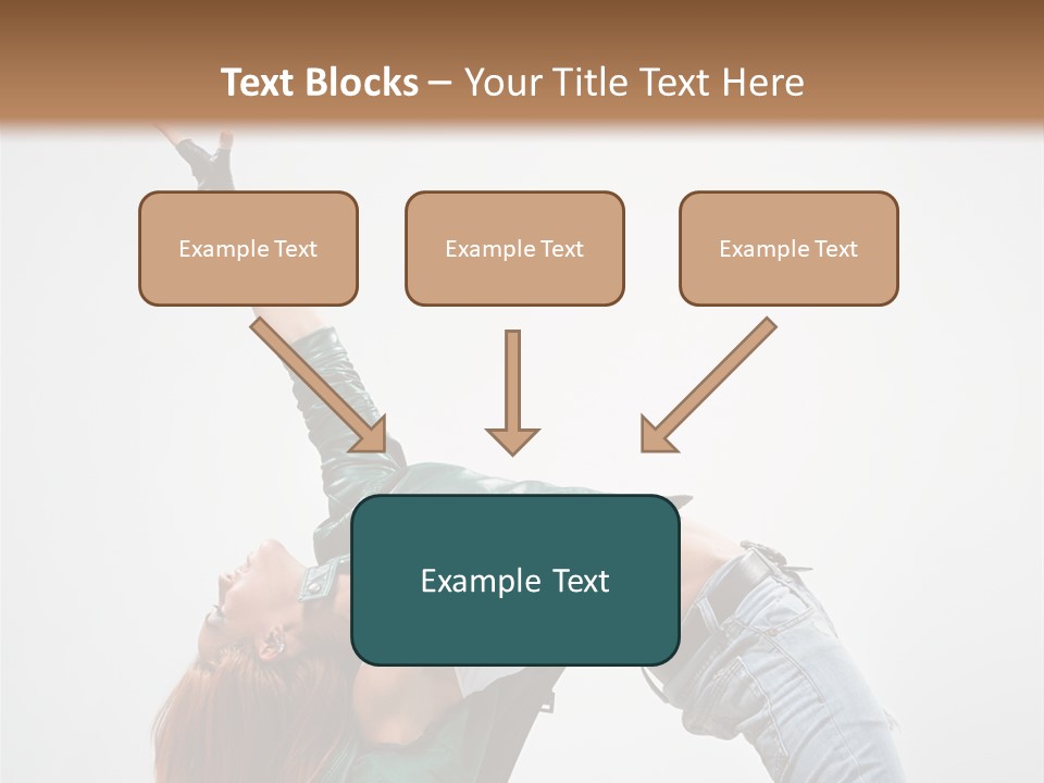 Female Dance Cool PowerPoint Template