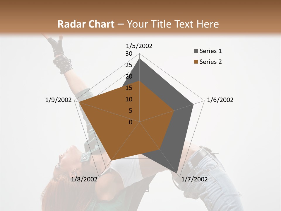 Female Dance Cool PowerPoint Template