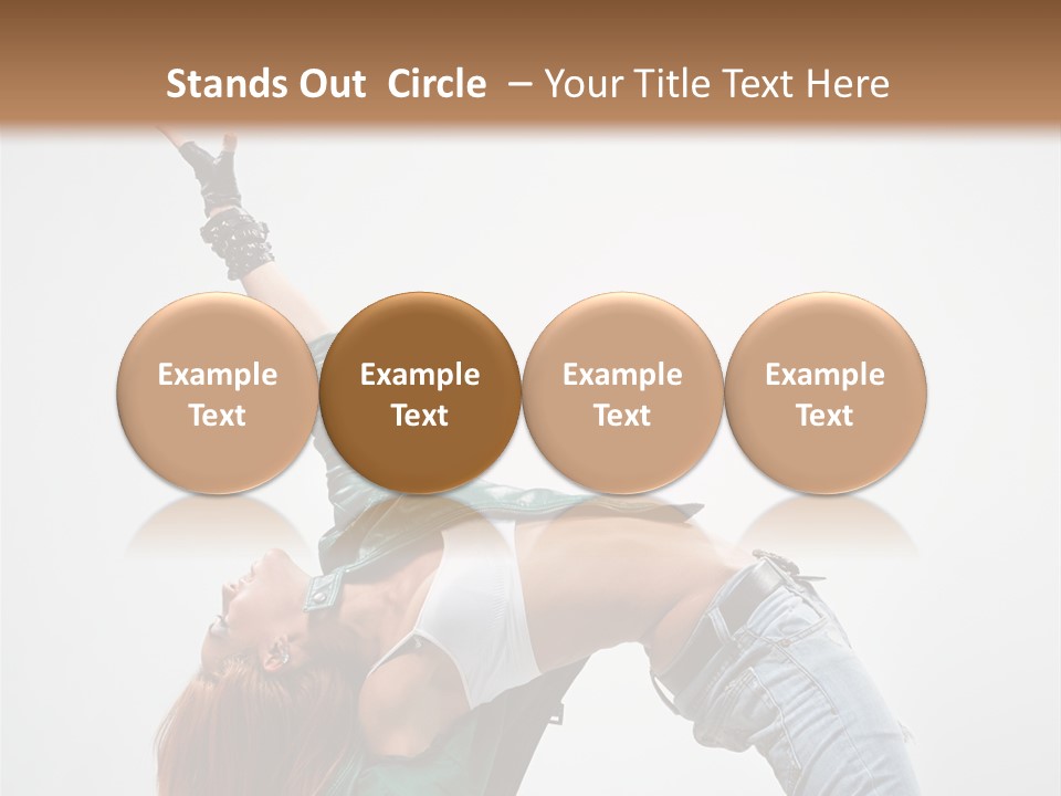 Female Dance Cool PowerPoint Template