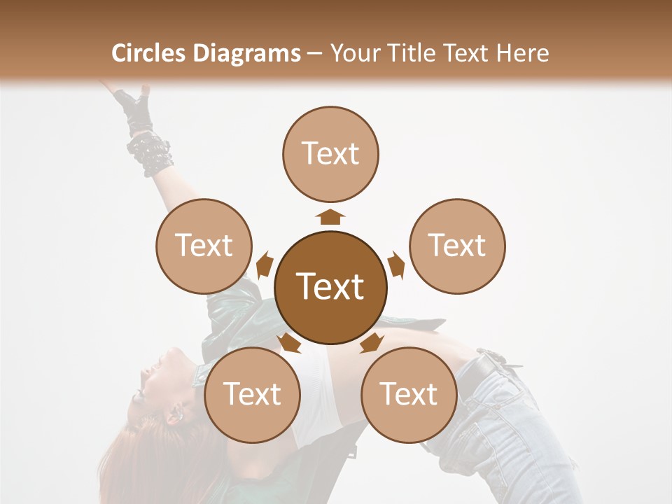 Female Dance Cool PowerPoint Template