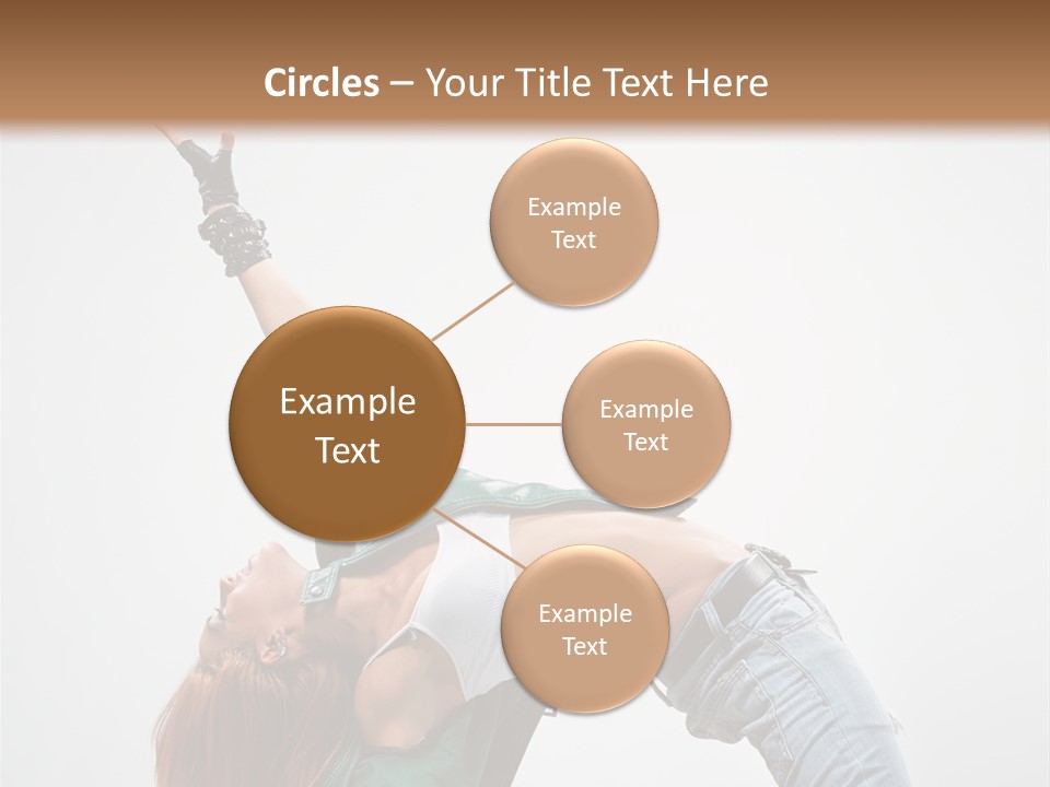 Female Dance Cool PowerPoint Template