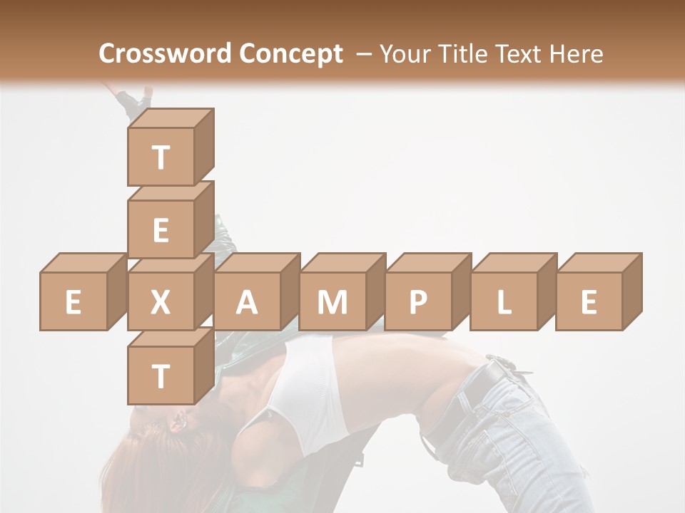 Female Dance Cool PowerPoint Template