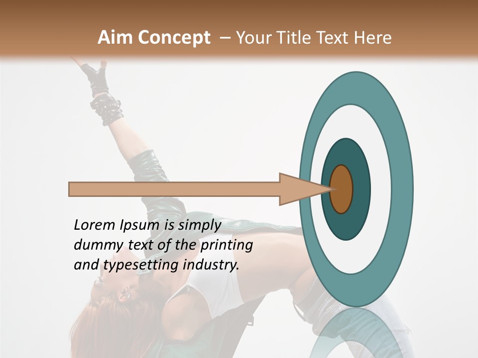 Female Dance Cool PowerPoint Template