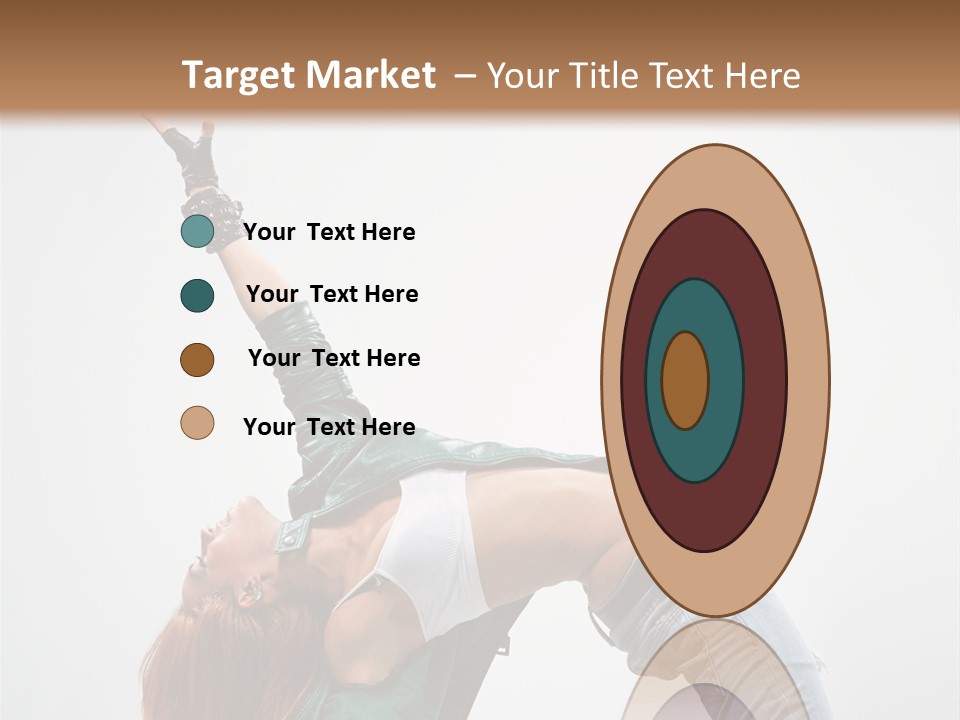 Female Dance Cool PowerPoint Template