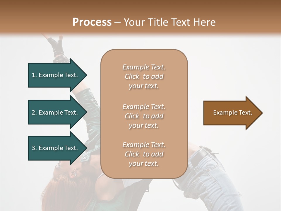 Female Dance Cool PowerPoint Template