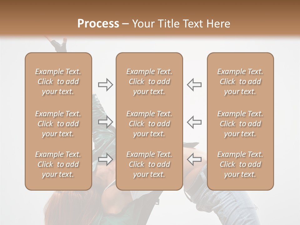 Female Dance Cool PowerPoint Template