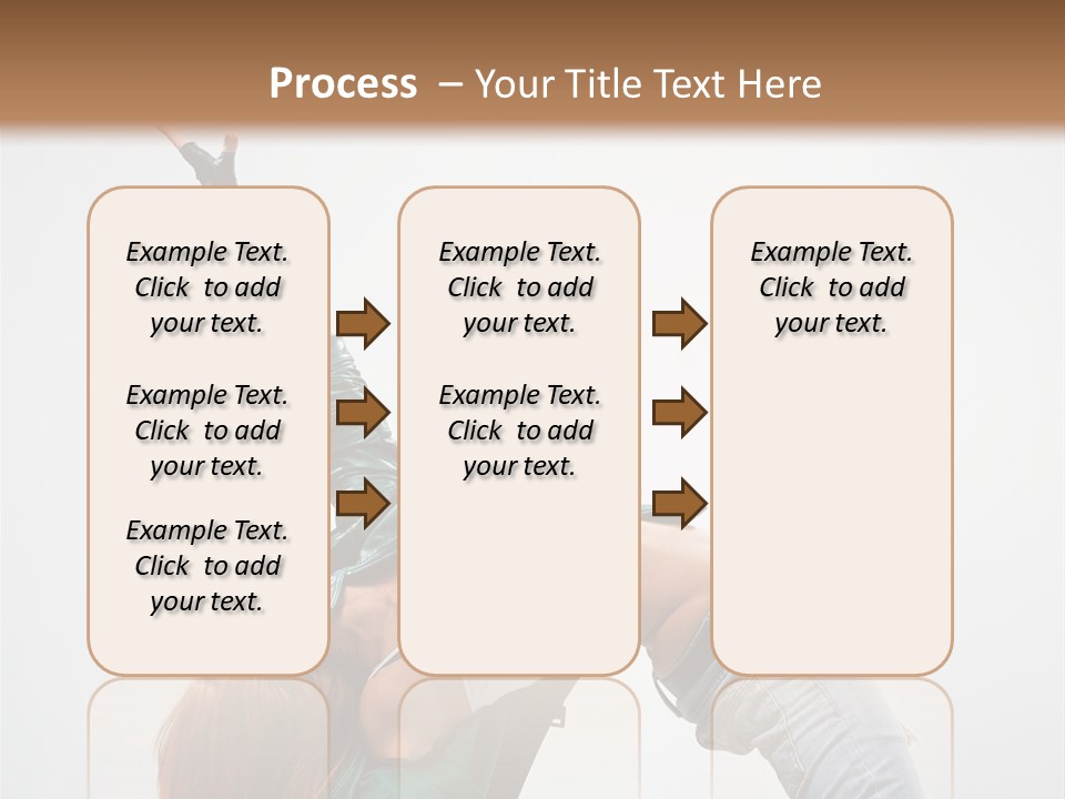 Female Dance Cool PowerPoint Template