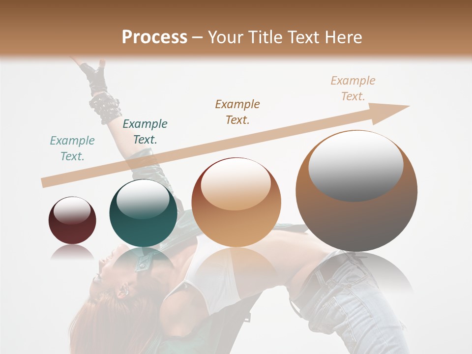 Female Dance Cool PowerPoint Template