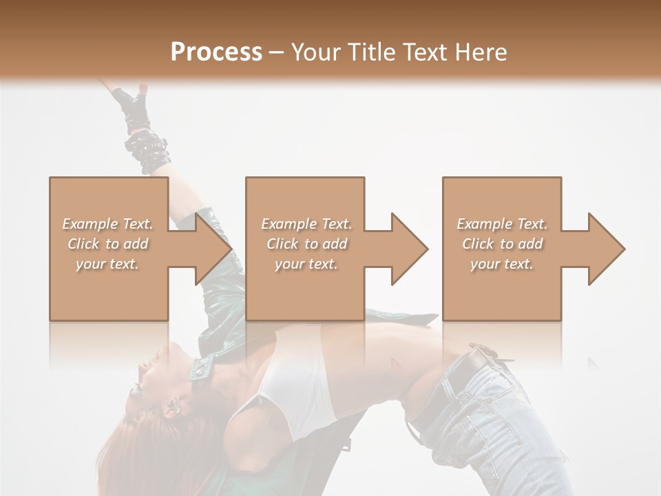 Female Dance Cool PowerPoint Template