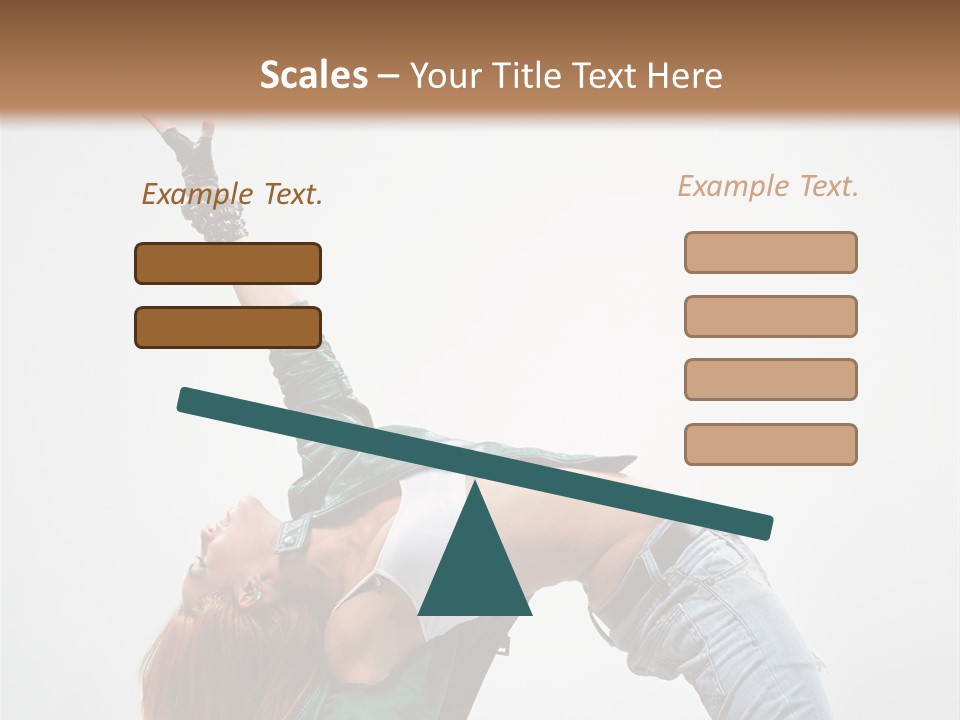 Female Dance Cool PowerPoint Template