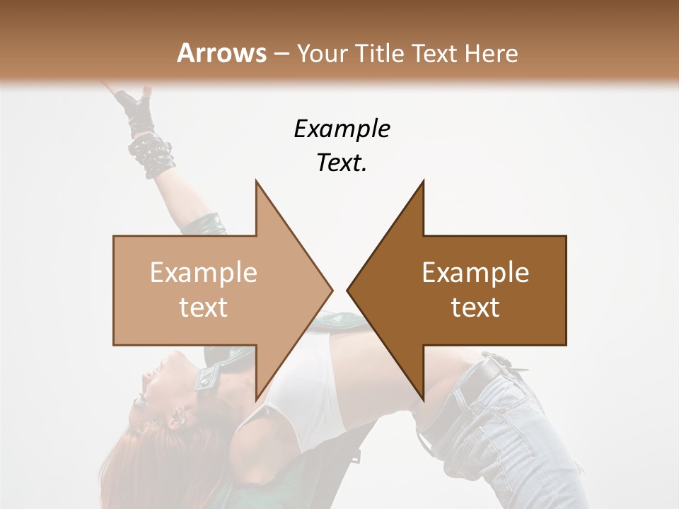 Female Dance Cool PowerPoint Template