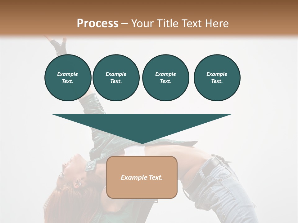 Female Dance Cool PowerPoint Template