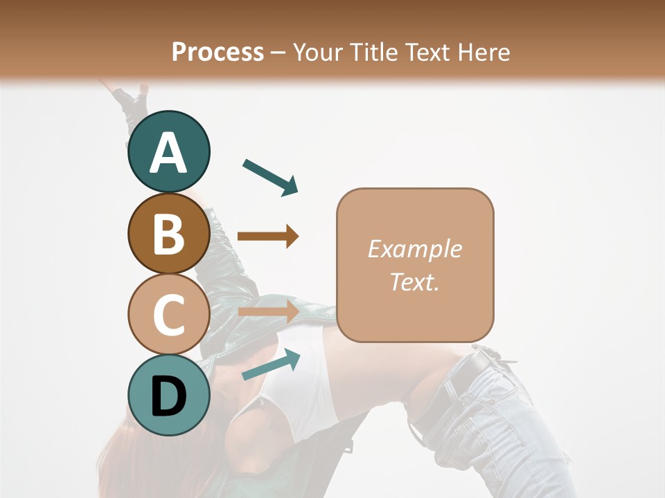 Female Dance Cool PowerPoint Template