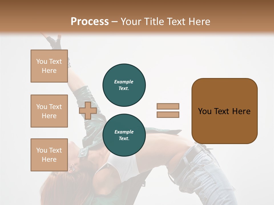 Female Dance Cool PowerPoint Template