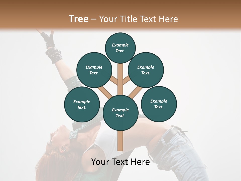 Female Dance Cool PowerPoint Template