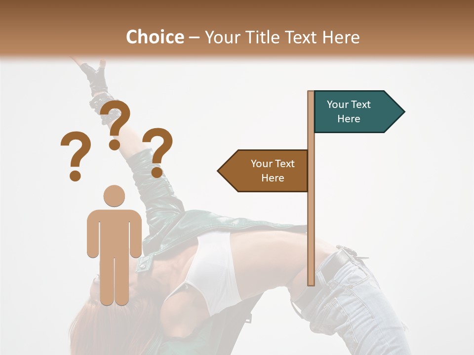 Female Dance Cool PowerPoint Template