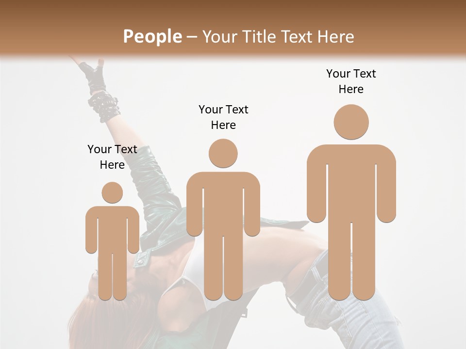 Female Dance Cool PowerPoint Template