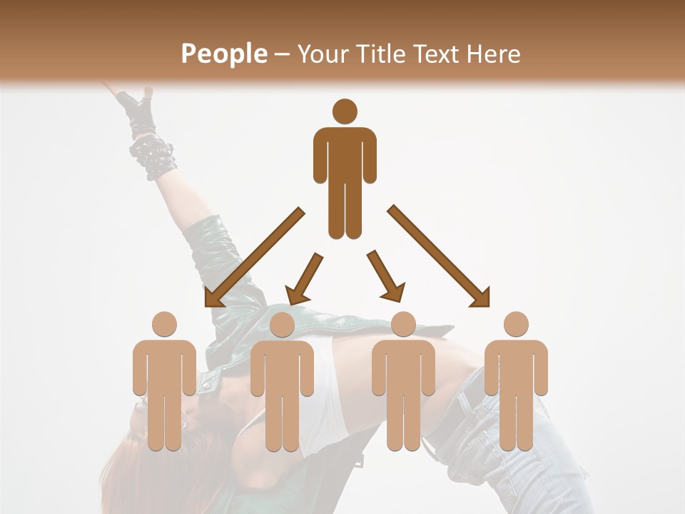 Female Dance Cool PowerPoint Template