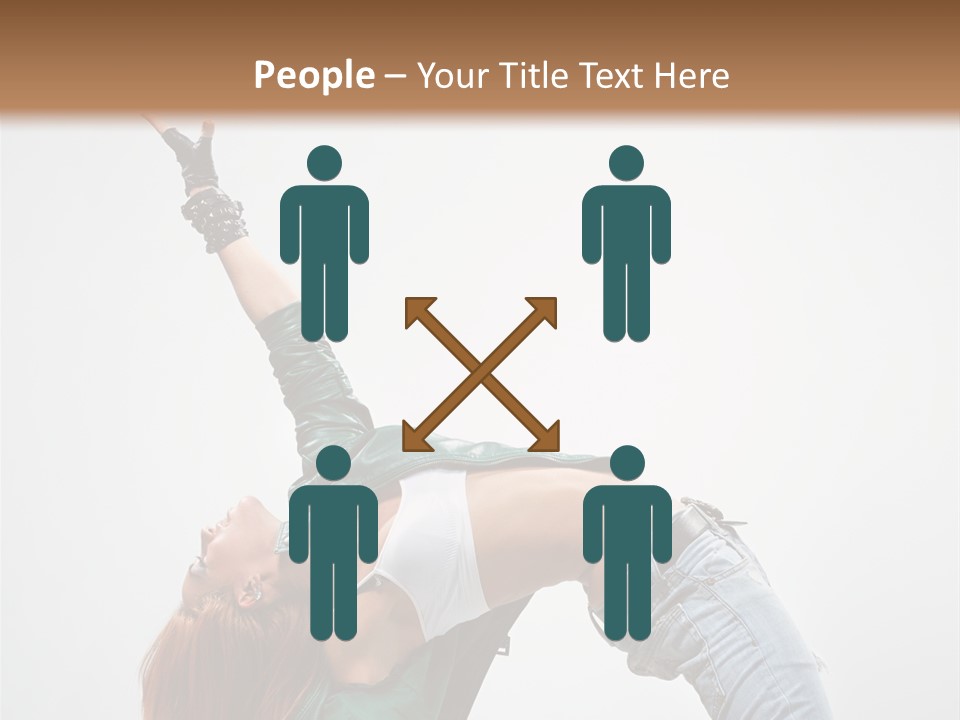 Female Dance Cool PowerPoint Template