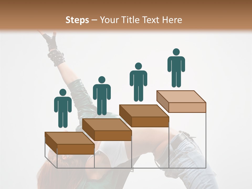 Female Dance Cool PowerPoint Template