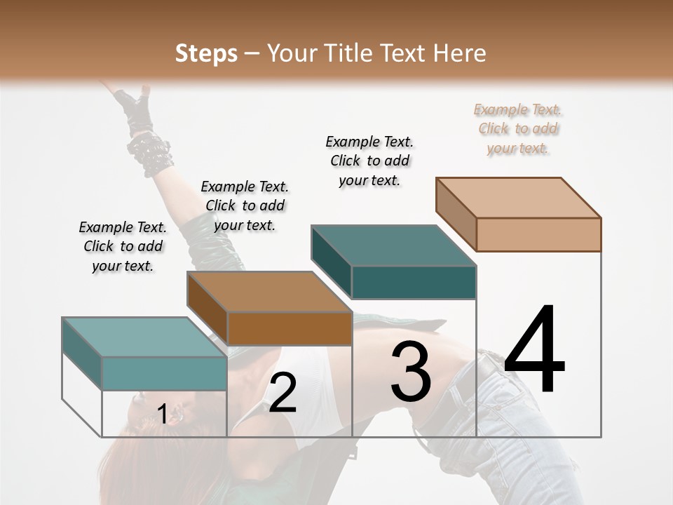 Female Dance Cool PowerPoint Template