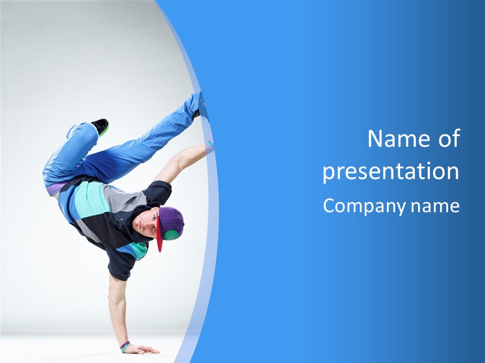 Performance Lifestyle Rapper PowerPoint Template