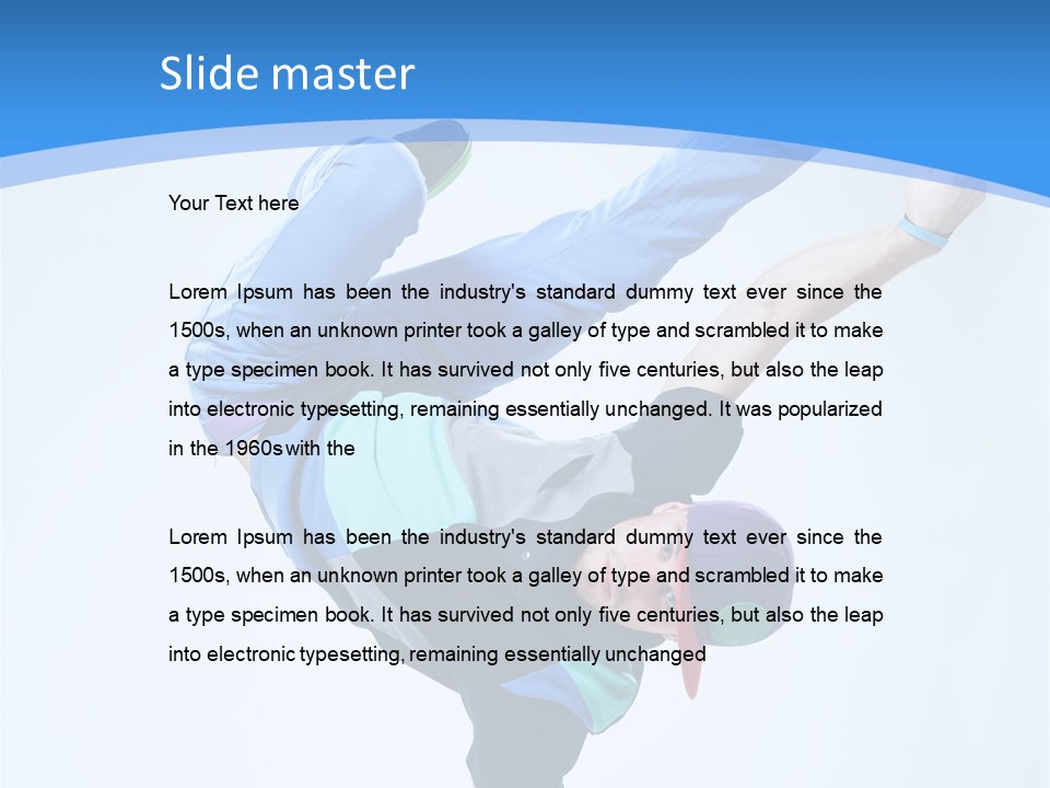 Performance Lifestyle Rapper PowerPoint Template