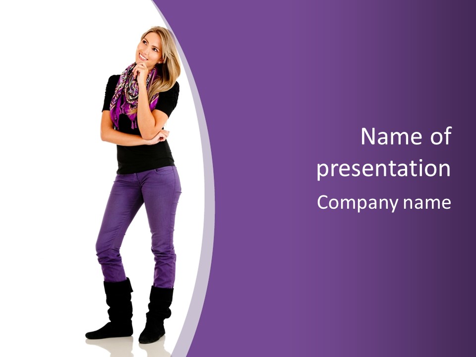 Pensive  People PowerPoint Template