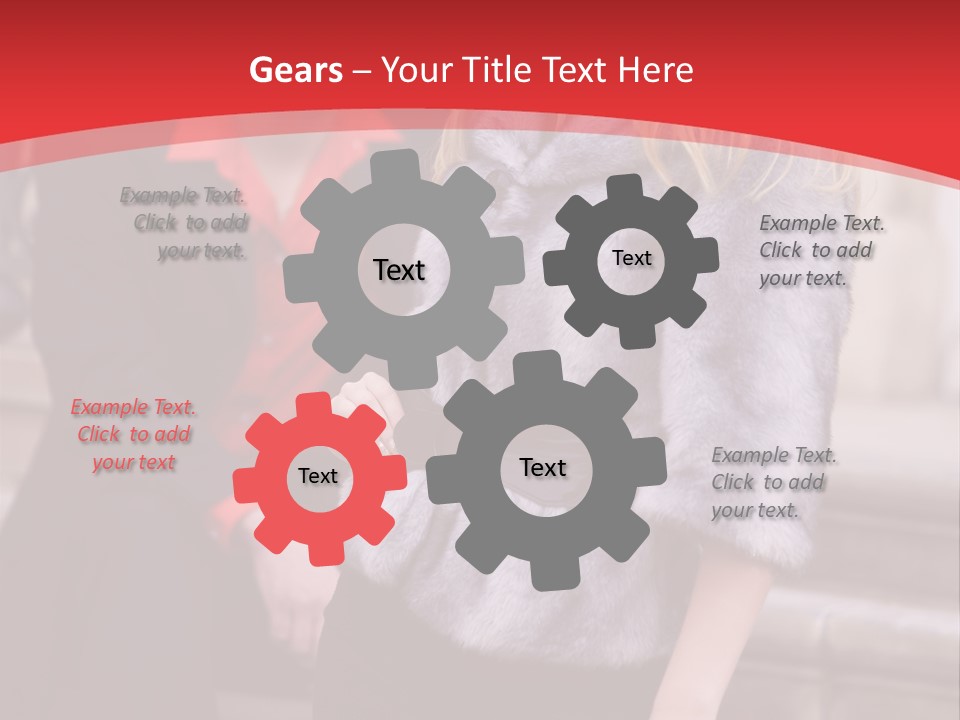 Couple Girlfriend Spring PowerPoint Template