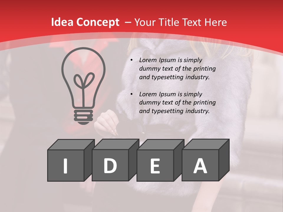 Couple Girlfriend Spring PowerPoint Template