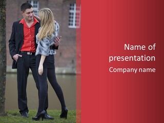 Male Loving Casual PowerPoint Template