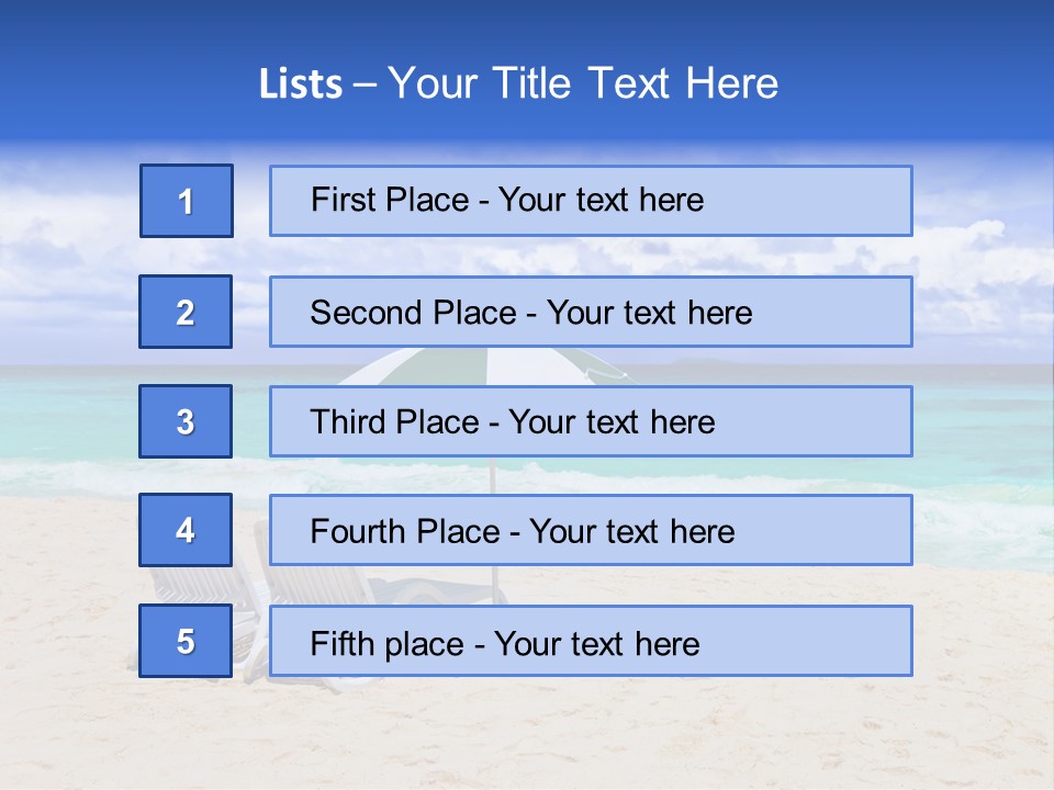Sun Paradise Rest PowerPoint Template