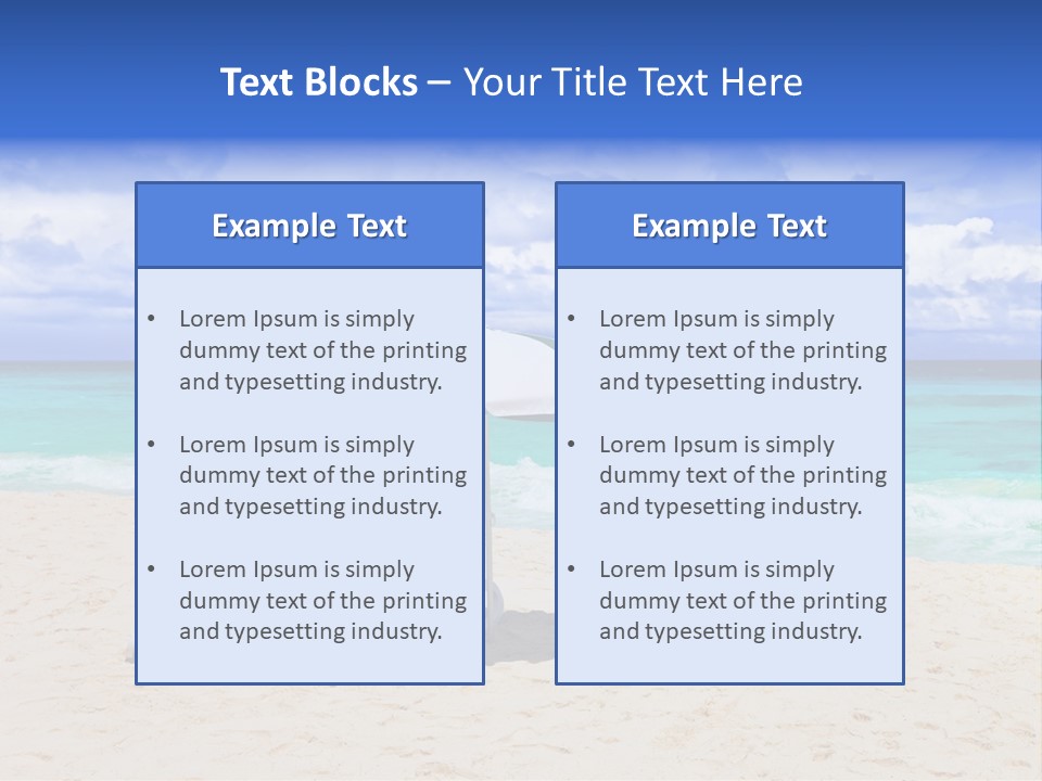 Sun Paradise Rest PowerPoint Template