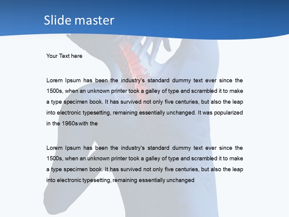 Painful Anatomy Sore PowerPoint Template