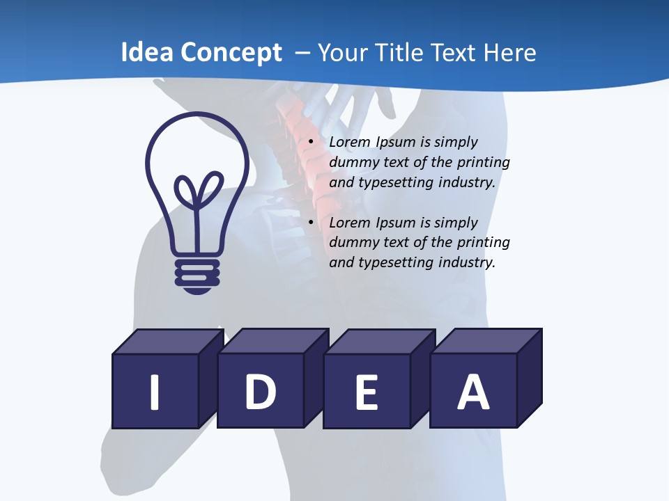 Painful Anatomy Sore PowerPoint Template