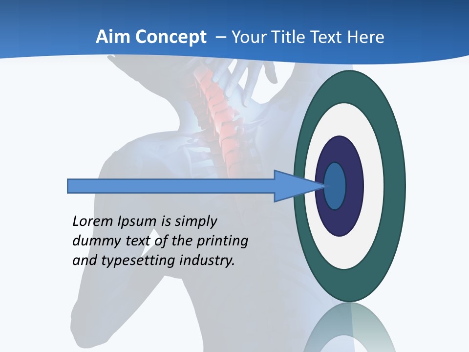 Painful Anatomy Sore PowerPoint Template