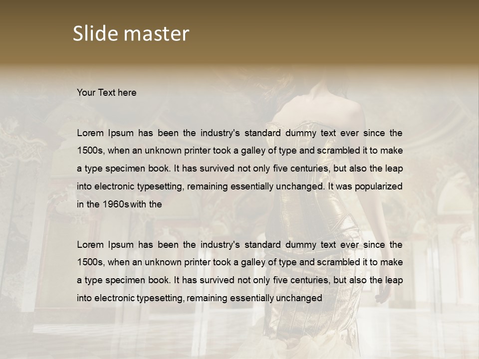 Haircut Girl Fashion PowerPoint Template