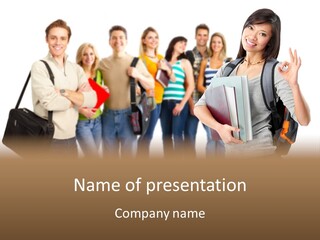 Thumb Education Man PowerPoint Template