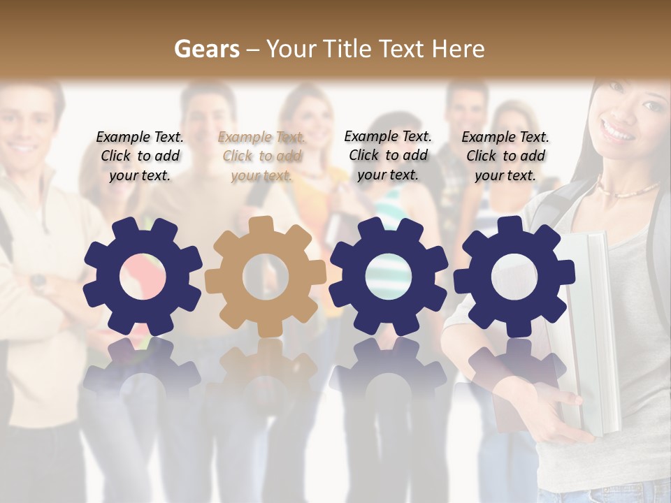 Thumb Education Man PowerPoint Template