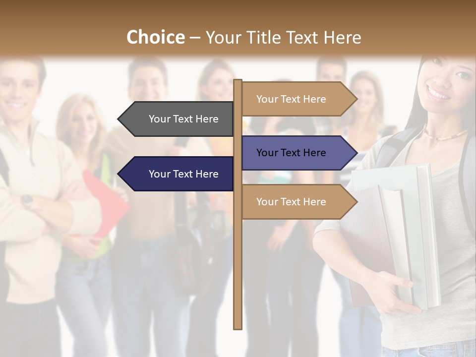 Thumb Education Man PowerPoint Template