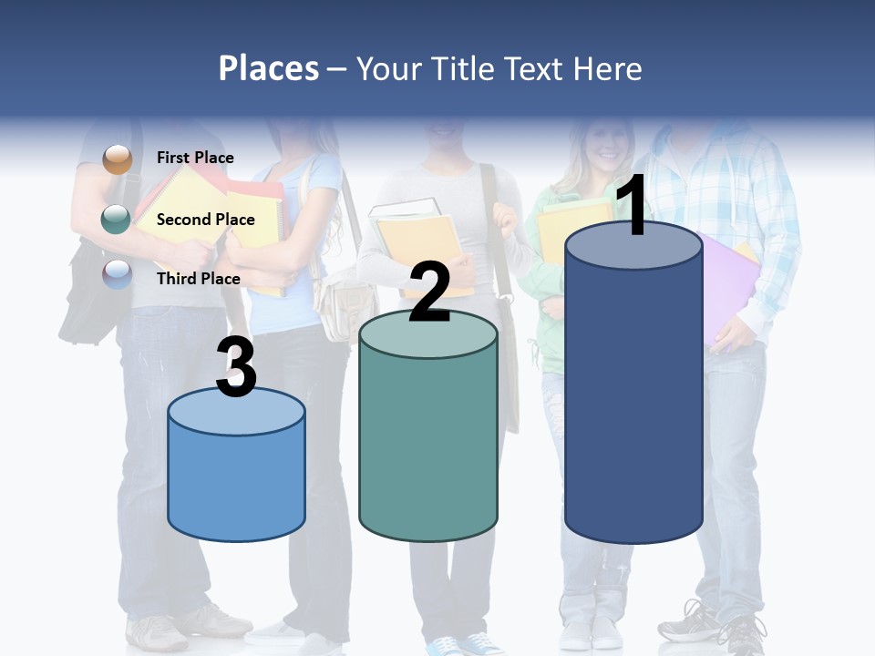 Study Class Girl PowerPoint Template