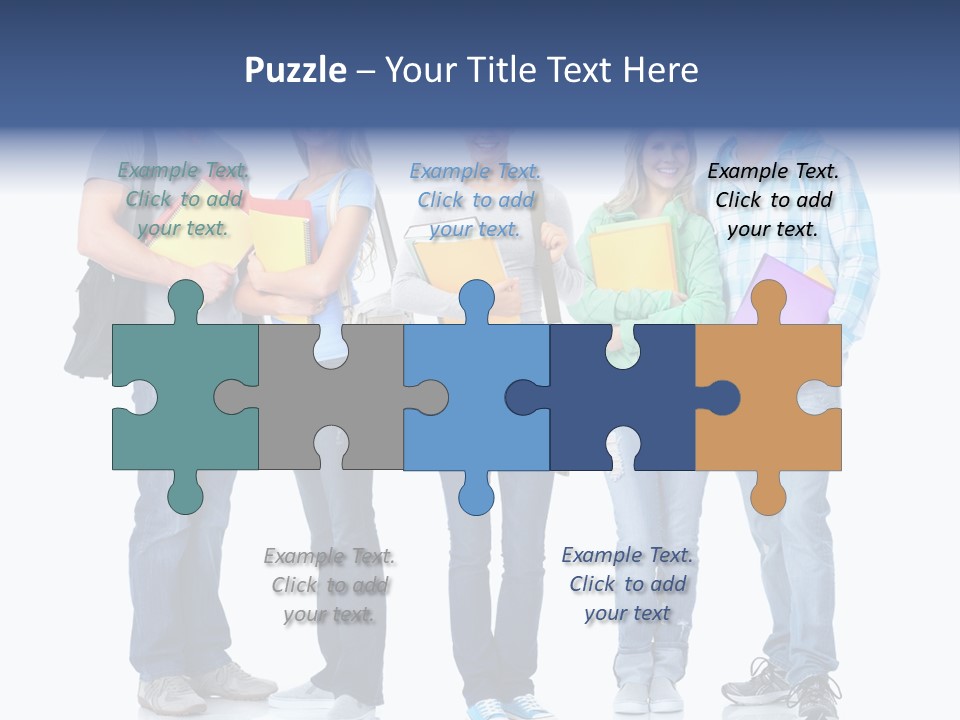 Study Class Girl PowerPoint Template