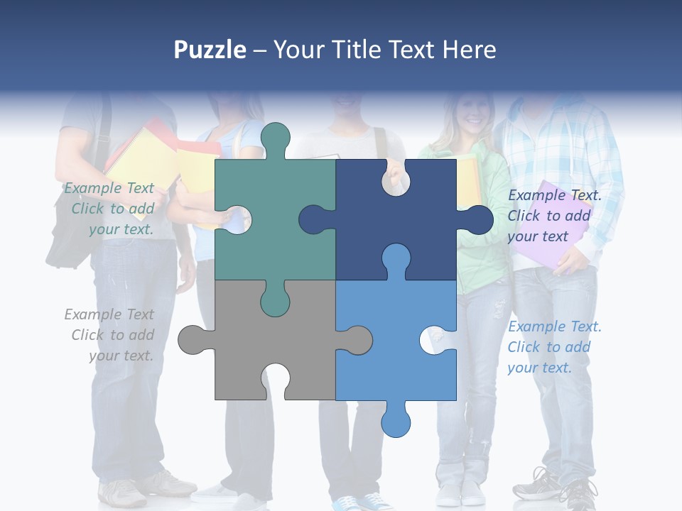 Study Class Girl PowerPoint Template