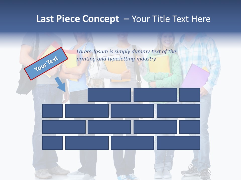 Study Class Girl PowerPoint Template