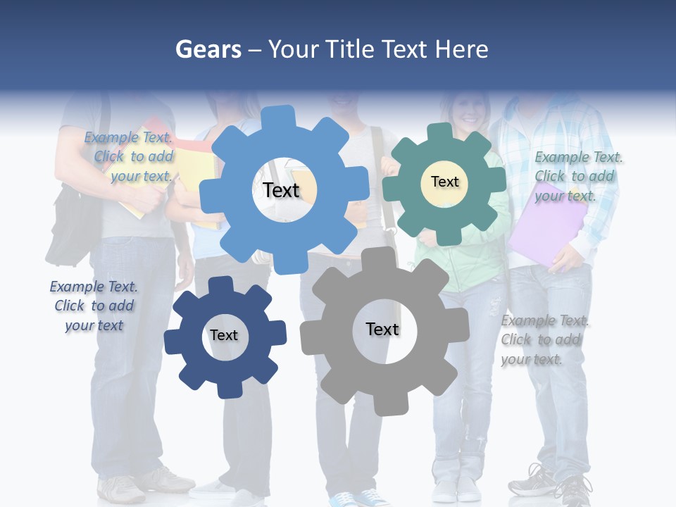 Study Class Girl PowerPoint Template