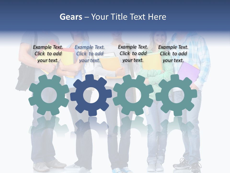 Study Class Girl PowerPoint Template