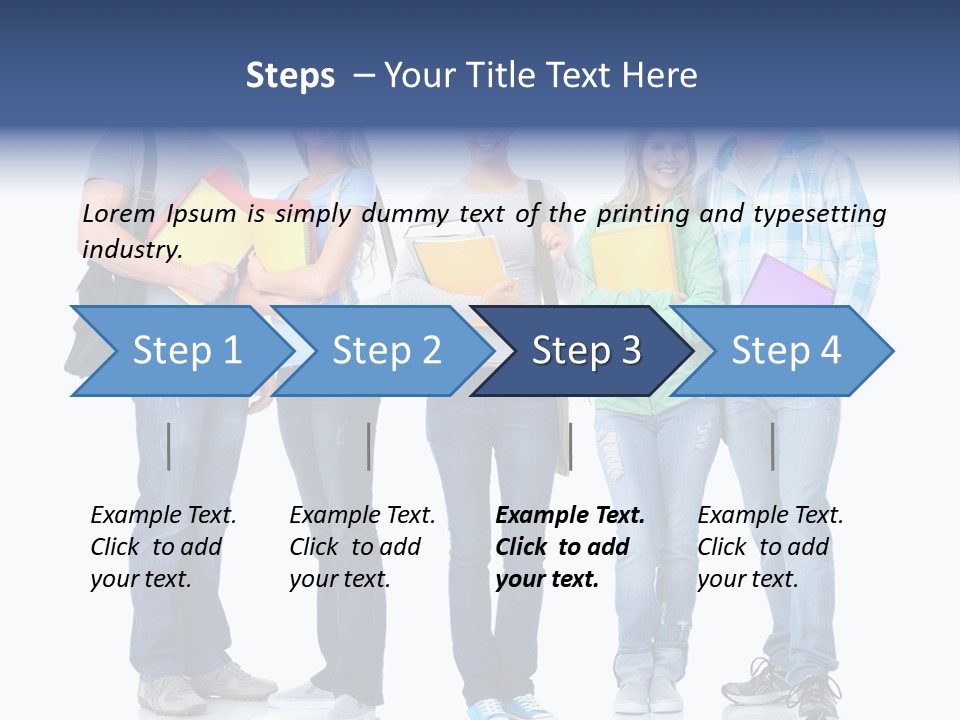 Study Class Girl PowerPoint Template