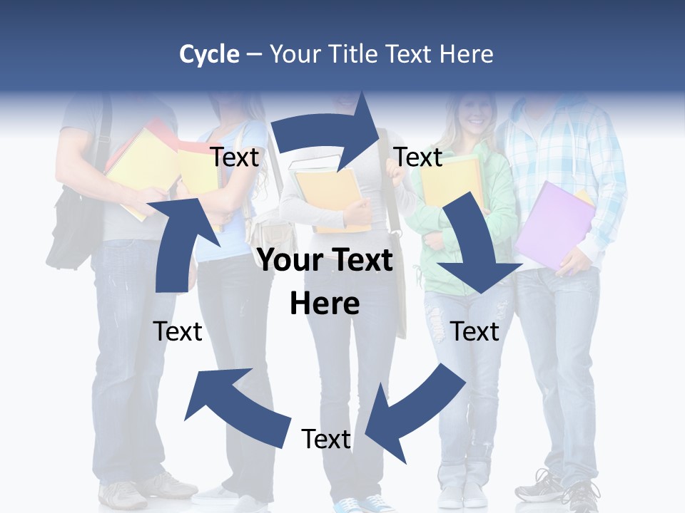 Study Class Girl PowerPoint Template