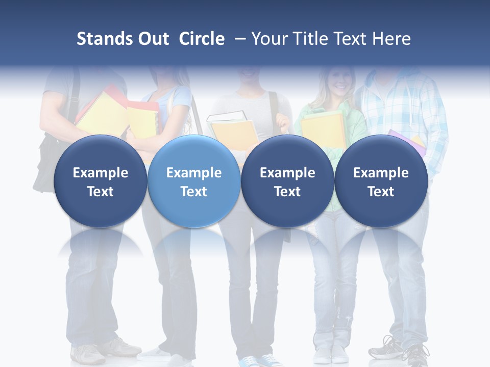 Study Class Girl PowerPoint Template